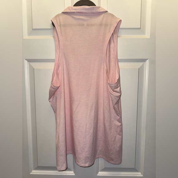 NWT TravisMathew MAJORCA Sleeveless Polo XXL Heather Pink Sold Out - Picture 9 of 13